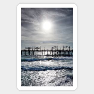 Redondo Beach Pier Sunset Onset Sticker